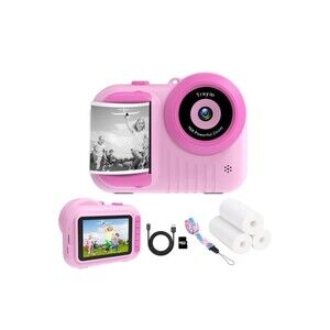 Instant Print Camera for Kids,2.4 Inch Screen Kids Instant Cameras, Christmas Bi
